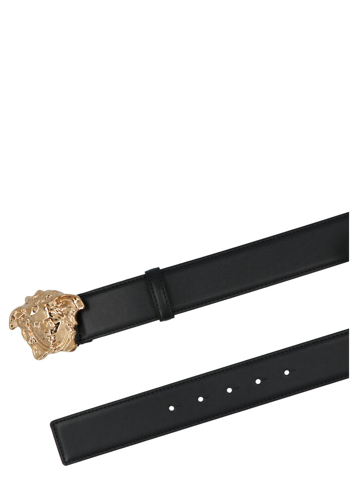 Versace Logo Buckle Belt Cinture - Nero | 1d82f5d7c4b18ed16d09f2831ffbeededc511f7c