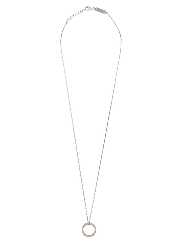 Maison Margiela Logo Necklace Gioielli - Silver | f7e02e764c4ee10973f98cafa65f0f1834402ea3
