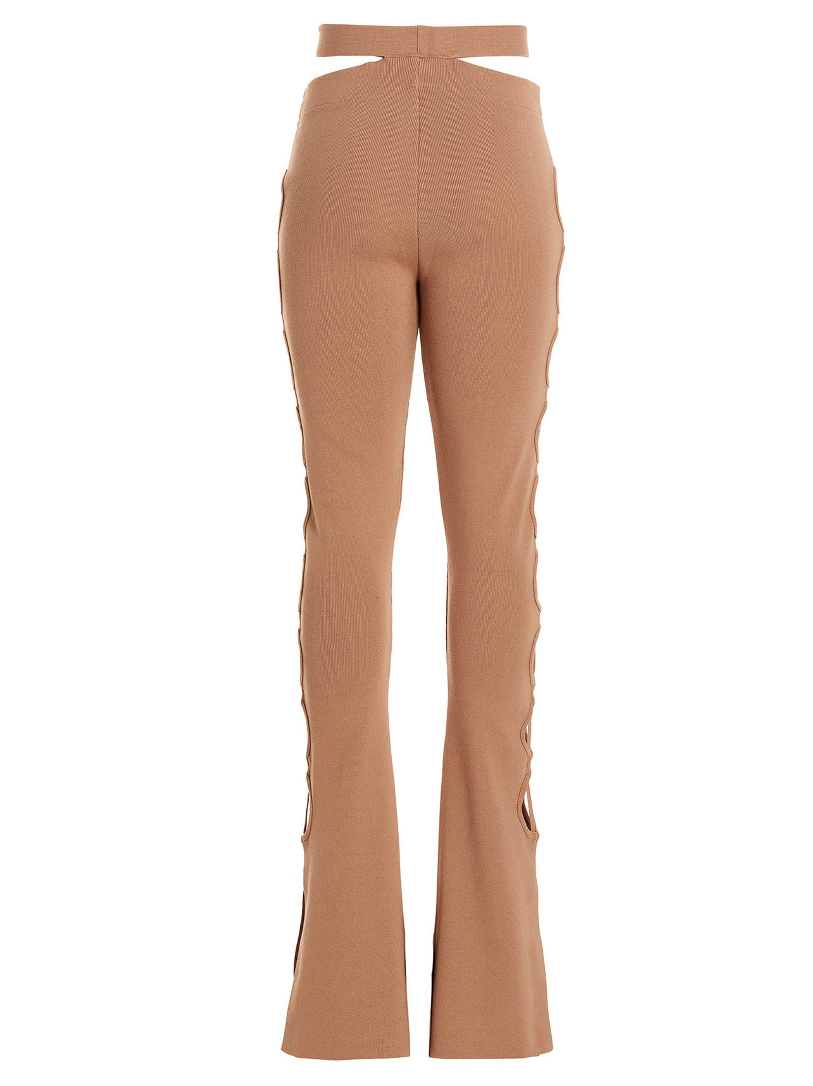 AndreĀDamo	 Cut Out  With Lacing Pantaloni - Beige | aacc94018e6d610366d59df0999b661dd5d69fee