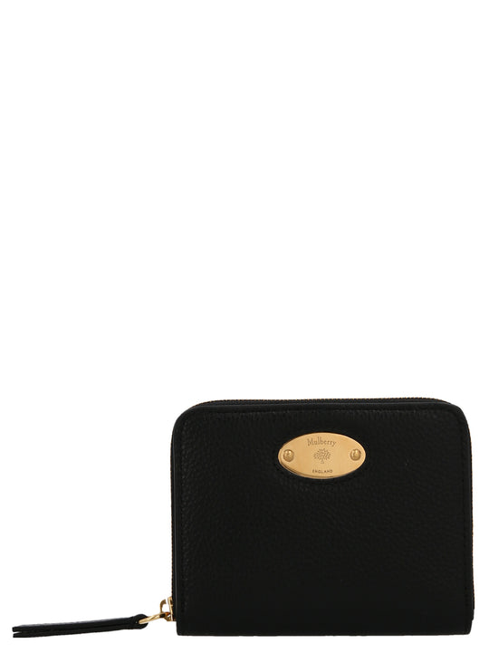 Logo Plaque Wallet Portafogli Nero