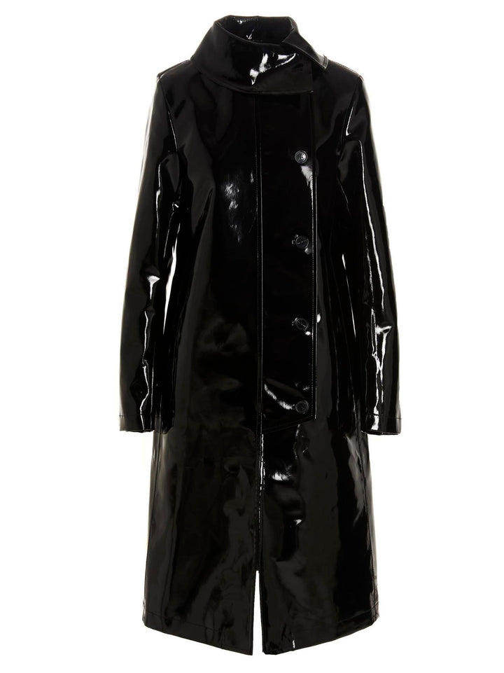 Raf Simons Vinyl Trench Coat Trench e Impermeabili - Nero | a8dc03348b0d54102352d4d0f472028a015ac839
