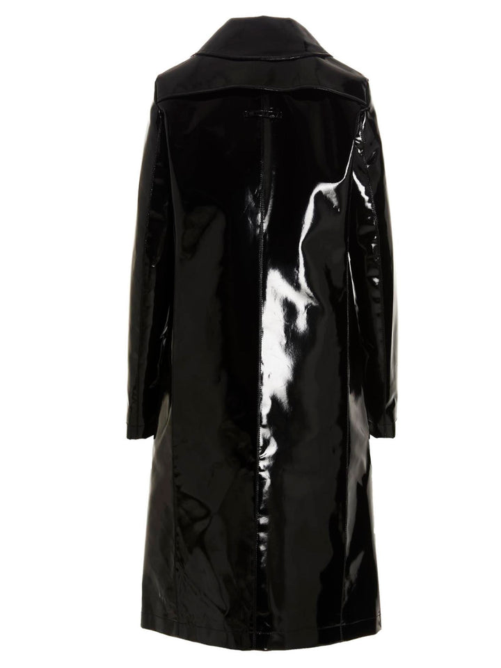 Raf Simons Vinyl Trench Coat Trench e Impermeabili - Nero | bfeddb0cf1d3b71c9fbd85297cfe373af882cad4