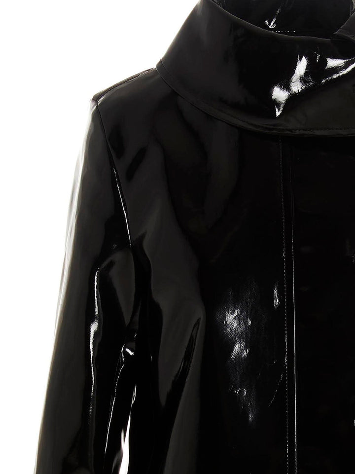 Raf Simons Vinyl Trench Coat Trench e Impermeabili - Nero | 9e14d6b724176151c4a7de60f4ed0932167f7fc7