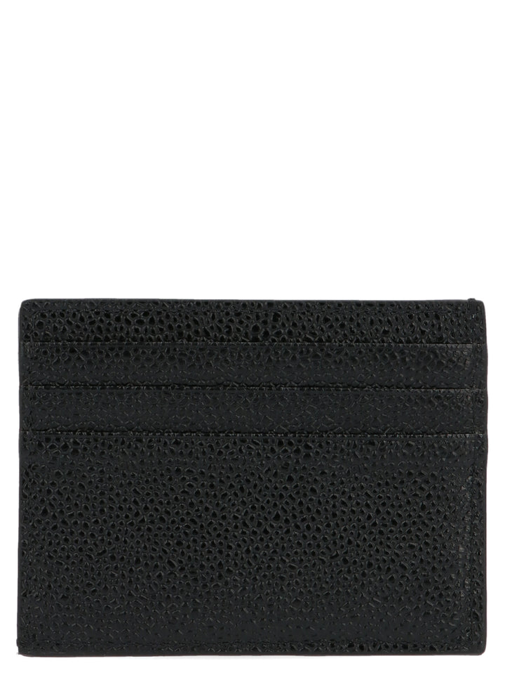 Thom Browne Logo Card Holder Portafogli - Nero | 9800b550724b369562f6e199eb89413545c18b65