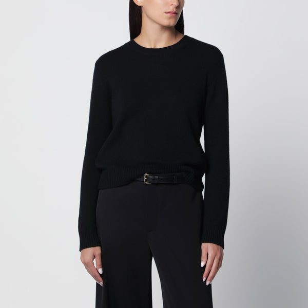 Mable Crewneck Sweater In Black Cashmere