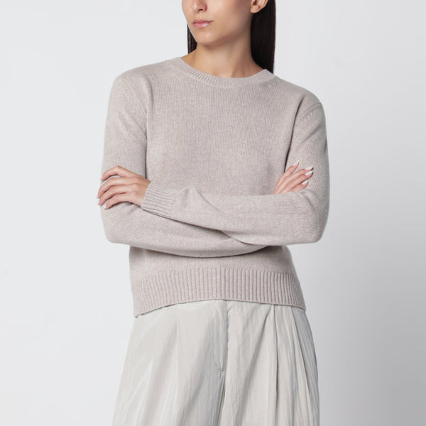 Mable Crewneck Sweater In Sand Cashmere