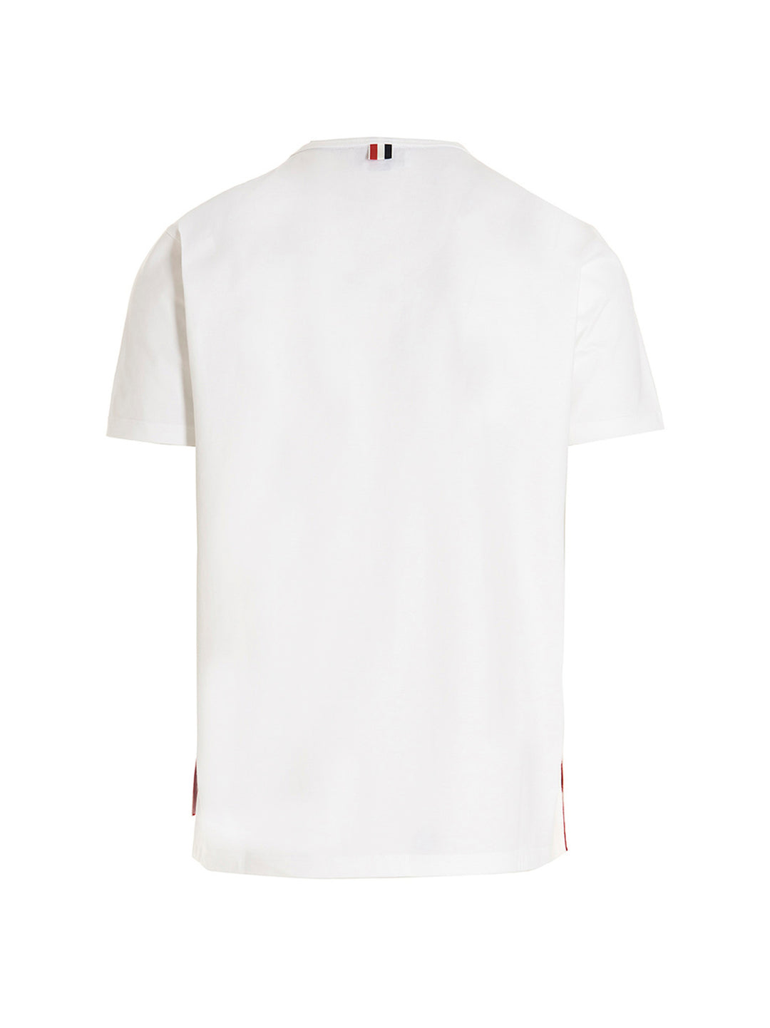 Thom Browne Logo Band Jersey T shirt - Bianco | bab23854eba1bf5f271f96a8d075663bd4f7b193