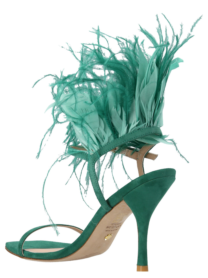 Stuart Weitzman Plume Sandali - Verde | 45382d28fc3fef9ed9d23cce10571de9977024c9