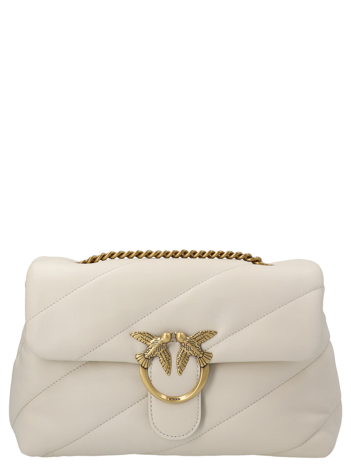 Pinko Love Classic Puff Borse a Tracolla - Bianco | 955e50f3c09a33f26c05566d73fe0ce3d0ade97a