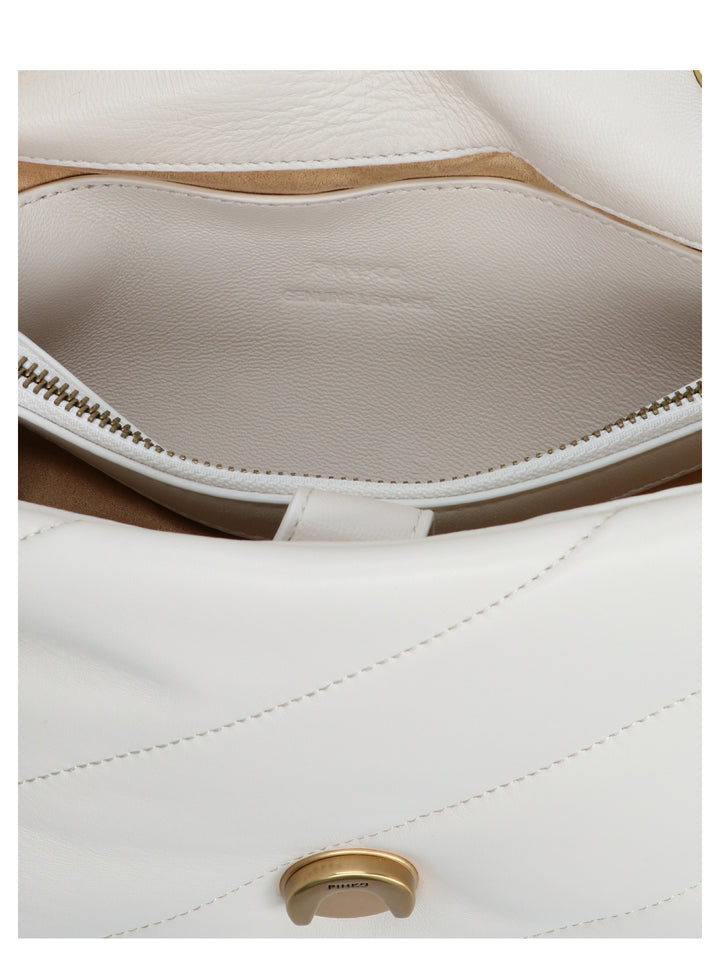 Pinko Love Classic Puff Borse a Tracolla - Bianco | 52a3d32a52a84259810678bfe8858822b8b3a065