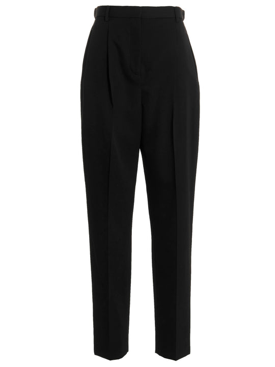 Wool Twill Pantaloni Nero