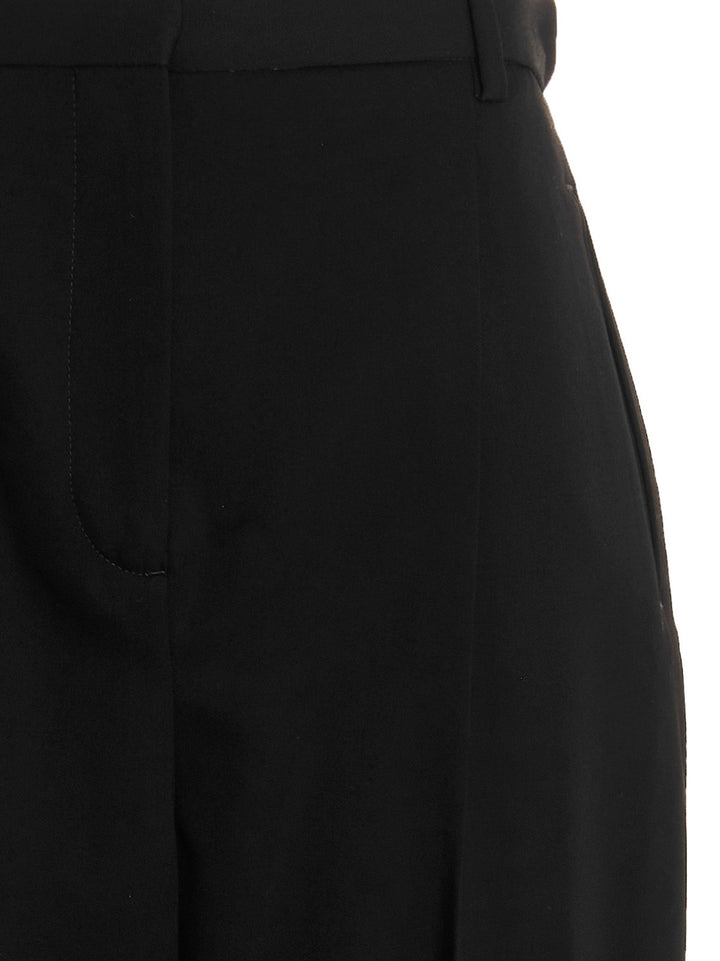 Tory Burch Wool Twill Pantaloni - Nero | bc77a2b364d471192e51b119d25be920f329b9e1