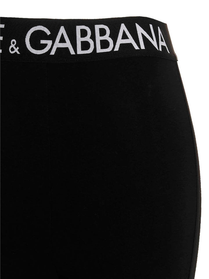 Dolce & Gabbana Logo Leggings - Nero | f6c179ed0d70d111380263e3efd17b91b7c7ee79