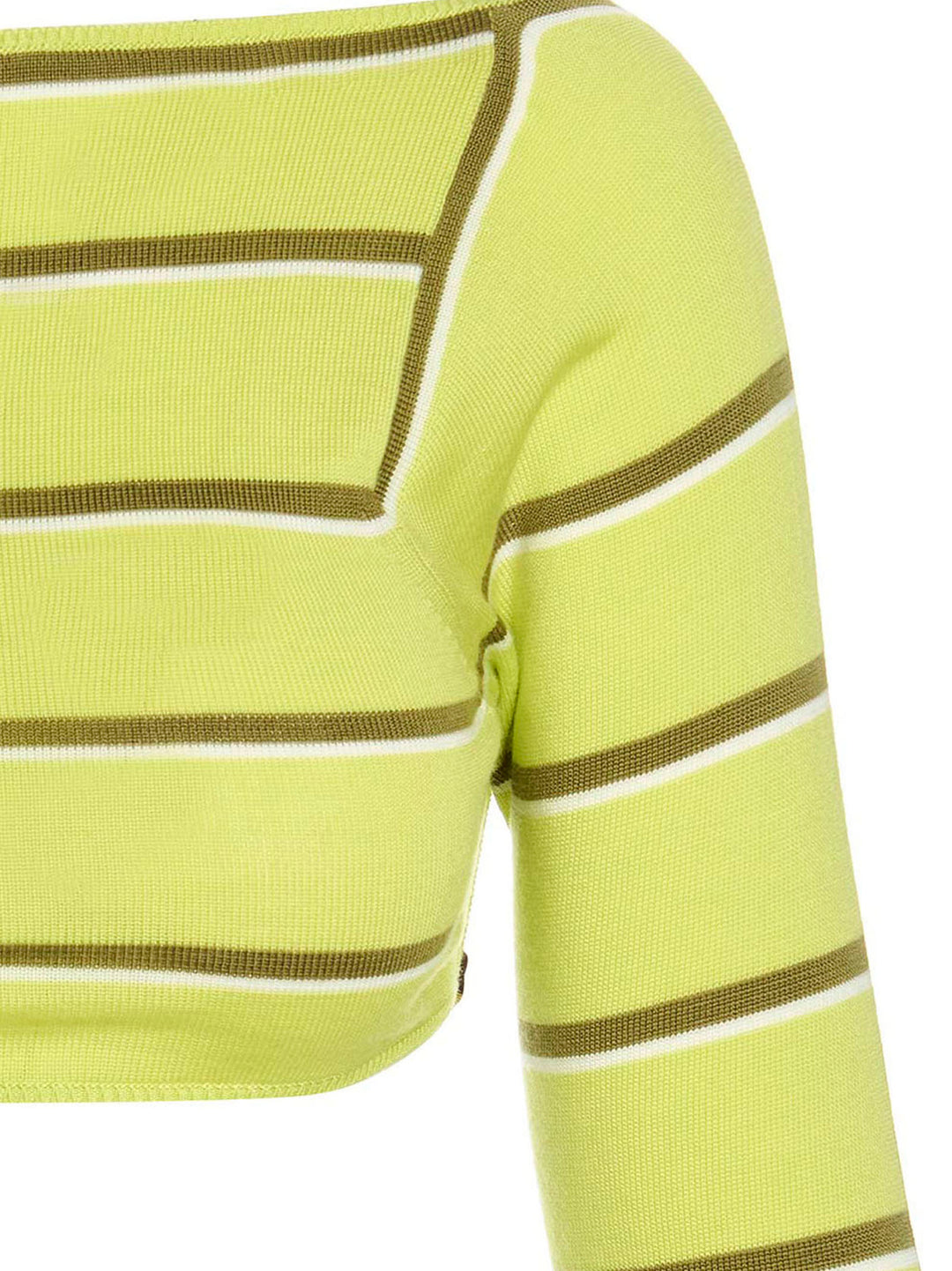 Emilio Pucci Cut-Out Cropped Sweater Maglioni - Verde | 8c711e6ab0a936989a9fb3ed51b16ede79c93925