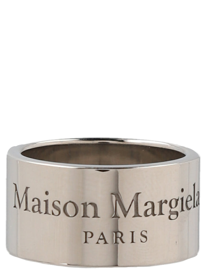 Maison Margiela Logo Ring Gioielli - Silver | d213f8d29522a72adff46b84e2ecc73144a82483