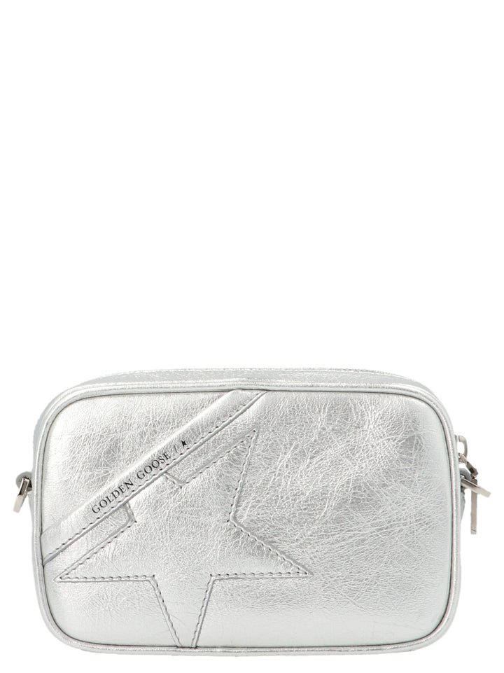Golden Goose Mini Star Borse a Tracolla - Silver | 2e3cad0aa542423baa2000cdc95ba9a1384a5056