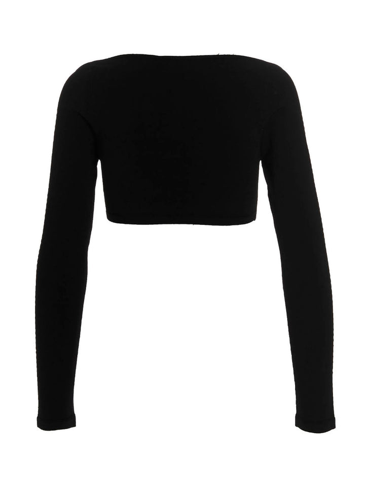 Dsquared2 Ribbed Cropped Sweater Maglioni - Nero | a062793592ab1f2af1f9a8a3f53b4e3e8555b41c