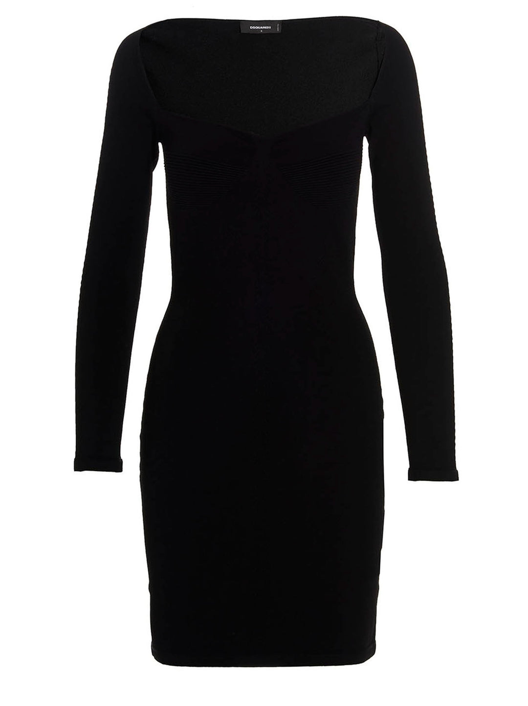 Dsquared2 Ribbed Viscose Dress Gonne - Nero | a41c9b52dec8b1e3c3016d4ba8c8bed856a181ca