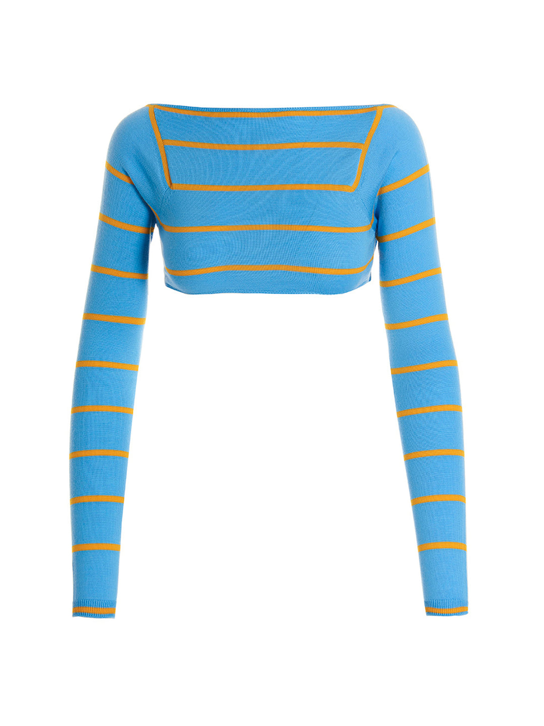 Emilio Pucci Cut-Out Cropped Sweater Maglioni - Celeste | 8f4e934c051434ffc9aac9f90b42b7e6c1efd6ad