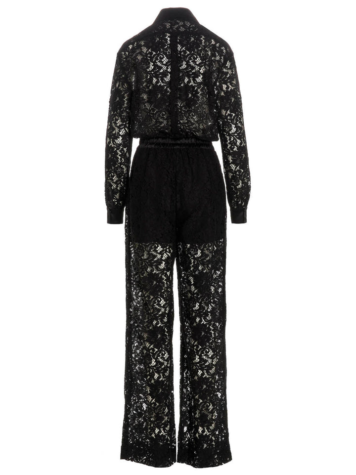 Dolce & Gabbana Cord Lace One-Length Bodysuit Tute Intere - Nero | 4bebd79ab75bb29691dd2985910c9b149d729dc0
