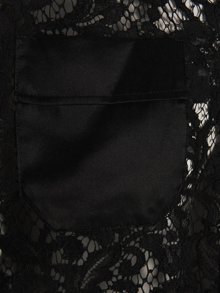 Dolce & Gabbana Cord Lace One-Length Bodysuit Tute Intere - Nero | c214f805c6ef4b9a6c8235bbd179f39a1761bbf6