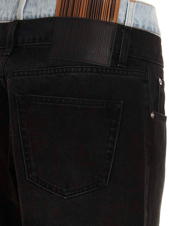 Vtmnts Double Waisted Jeans - Multicolor | 260553c48409737e9c07903b51c13f9eac7ea9f9