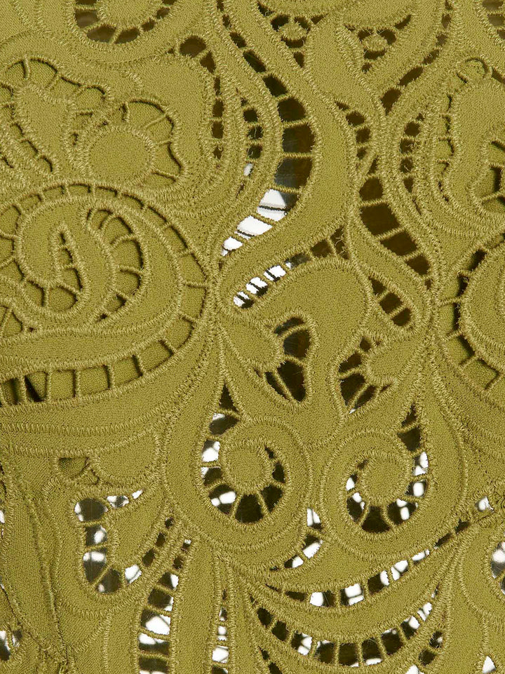 Embroidery Detail Dress Abiti Verde