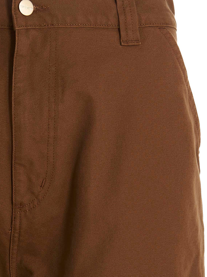 Wide Panel Pantaloni Marrone