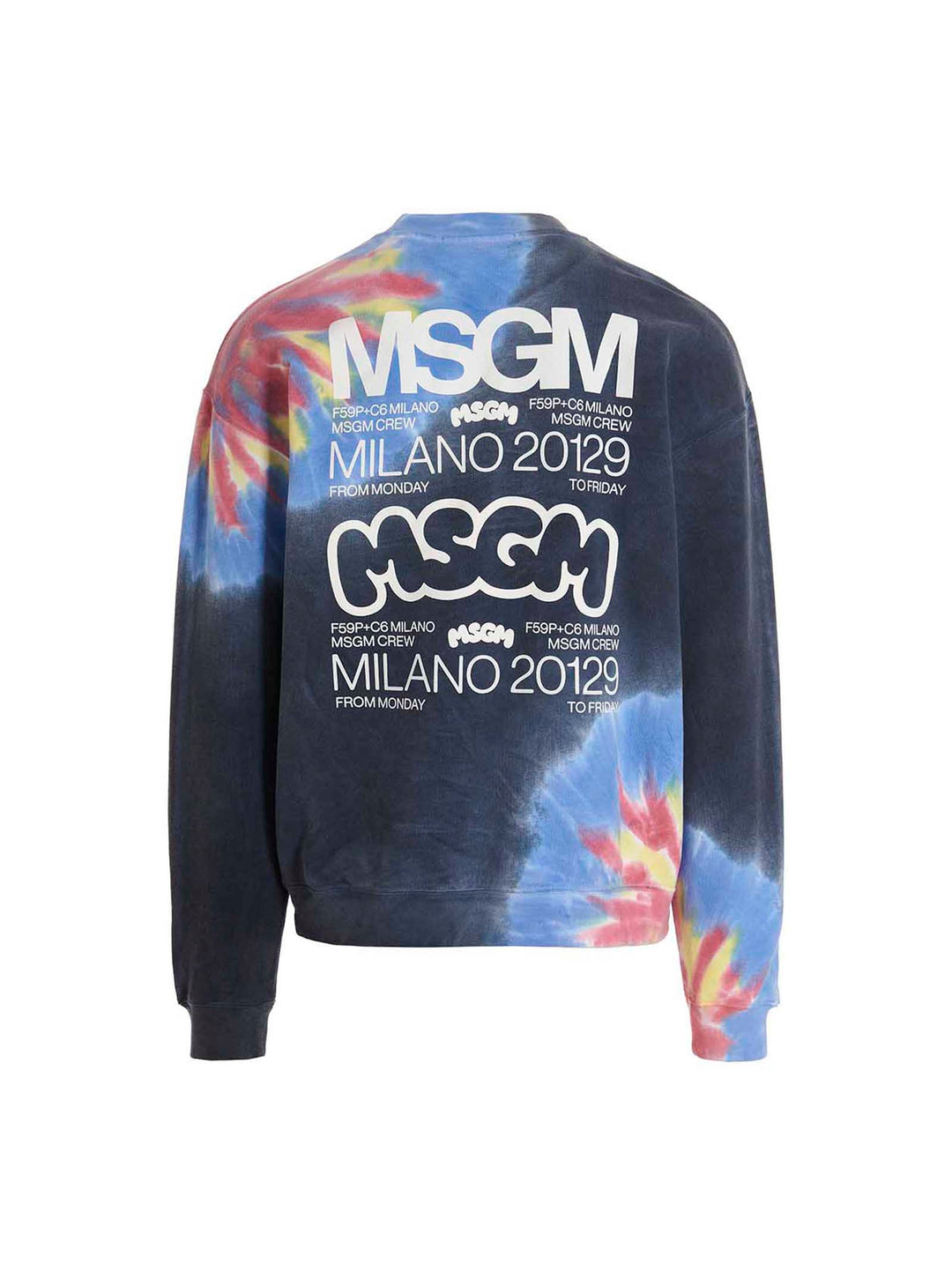 Msgm Logo Print Tie Dye  By Burro Studio Felpe - Multicolor | bd25e54367ffa94d3ccdf9db57c591a4e4d447ff