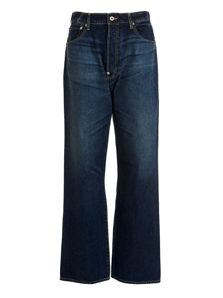 Kenzo Darkstone Suisen Relaxed Jeans - Blu | 2cd585040127ac4b03c71fb15f559335fcaa7b01