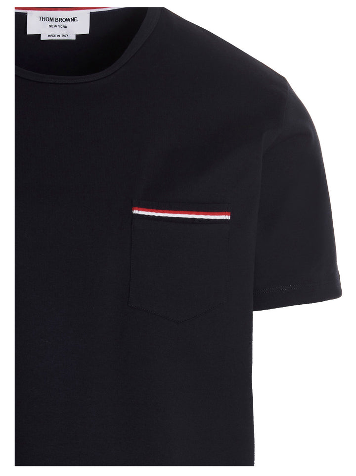 Thom Browne Pocket Jersey T shirt - Blu | 29eb99d691e53f81927c1ba47ee53d6d46b64e57