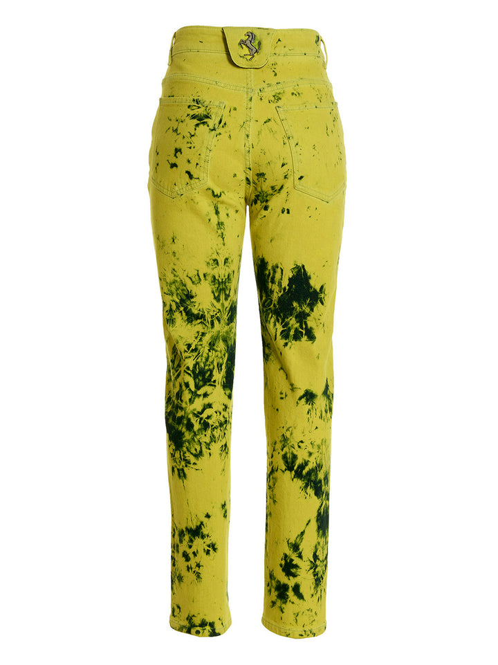 Ferrari Tie-Dye Jeans - Giallo | ab47901b0269738879b36e1c730f6948073d3404