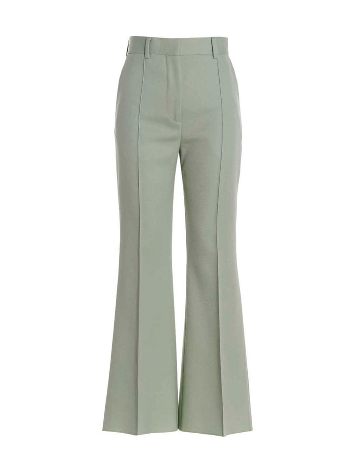 Lanvin Flared Tailored Pantaloni - Verde | b0827b3bc0bf9232fd0bc48ba2bfb9d78f4445df