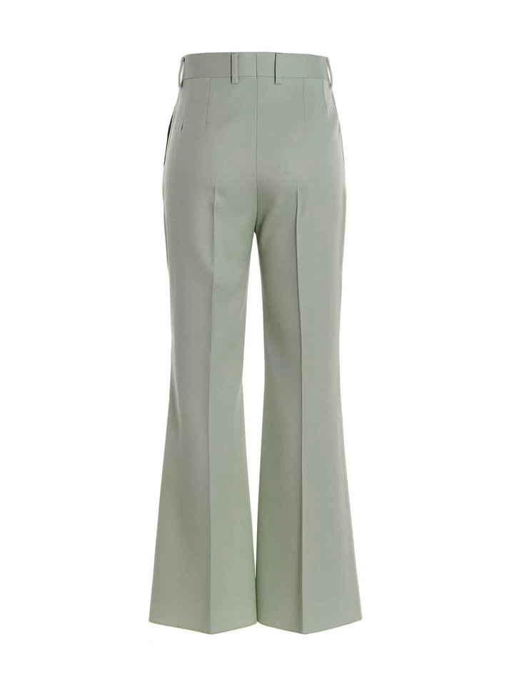 Lanvin Flared Tailored Pantaloni - Verde | 9feb9dcd4126b3e4b0cd38aa1203e41df7264e9b