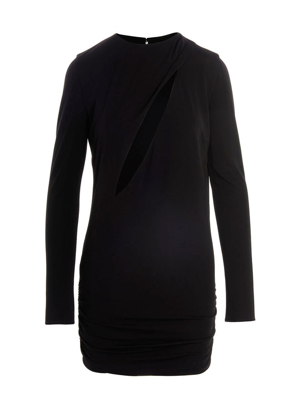 Vestidos de punto calado en negro