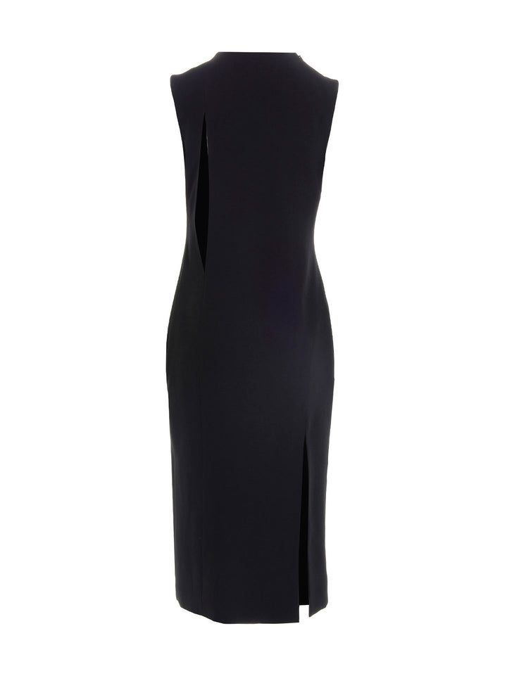 Versace Cut Out Midi Dress Abiti - Nero | b413d3f6b1e704cfcb276480dc9e5a7d3deffb46
