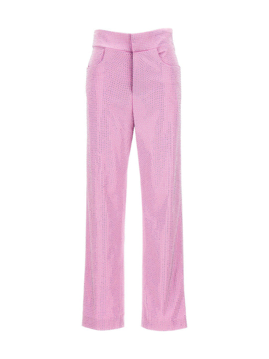 All-Over Crystal Pantaloni Rosa