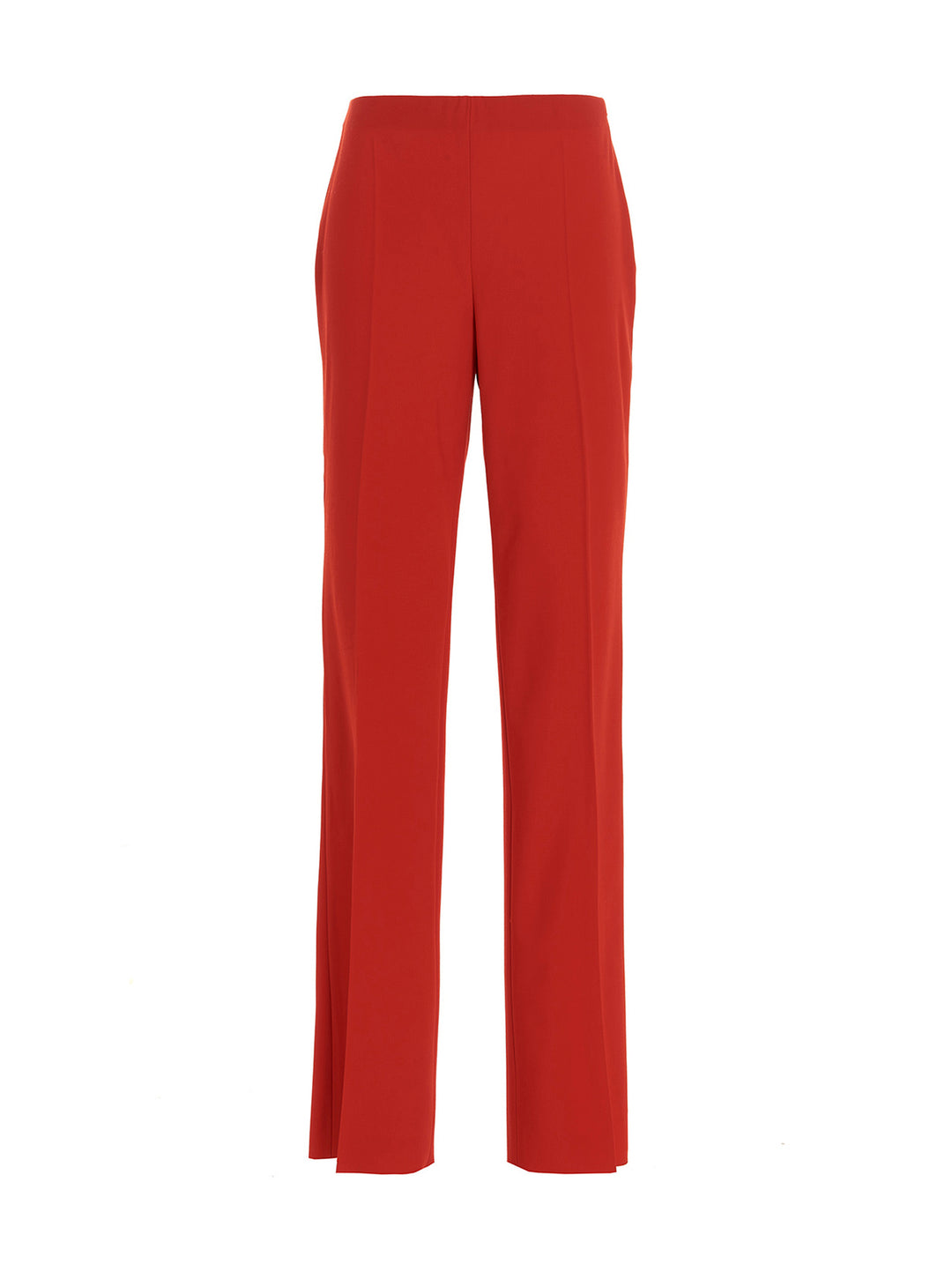 Ferragamo Straight  With Pleat Pantaloni - Rosso | 37b62ee330ae8d002f44492511f7775e78bd7b75