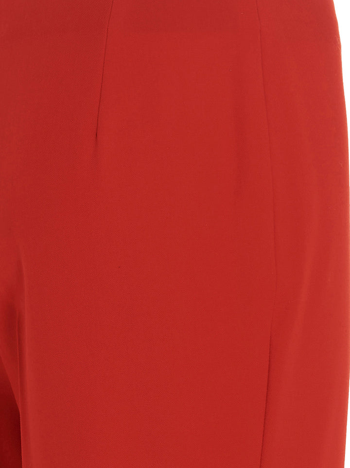Ferragamo Straight  With Pleat Pantaloni - Rosso | 6ed0598a5266d9a36ae1d75bfb5915efe4c83c23