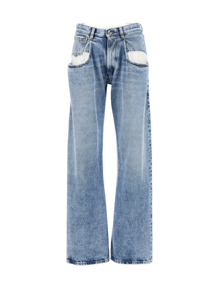 Maison Margiela Tagli Laterali Jeans - Celeste | 9e4d322d74ee60cc8334bcdced2afe5c09902749
