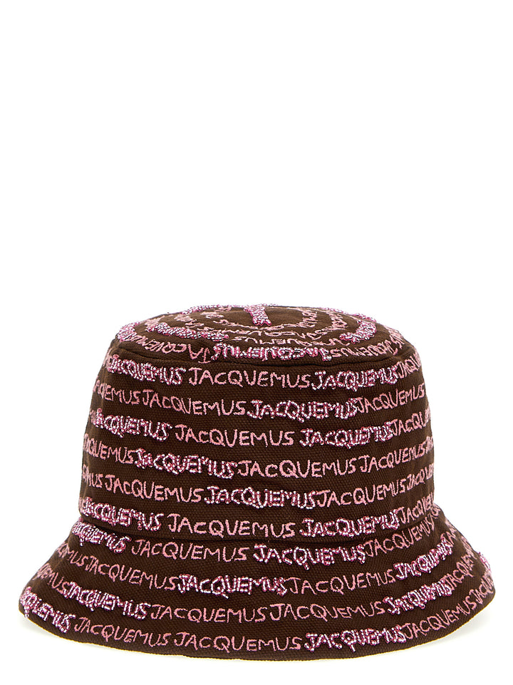 Jacquemus Le Bob Bordado Cappelli - Marrone | 94bb5e9752242b3cf1dc49b1d6ddb3e59320a549