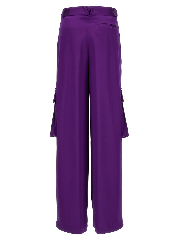 Versace Satin Cargo Pantaloni - Viola | 5b1415637cc3dc1d4f1e5f8eb7dab6b4d75a71a0