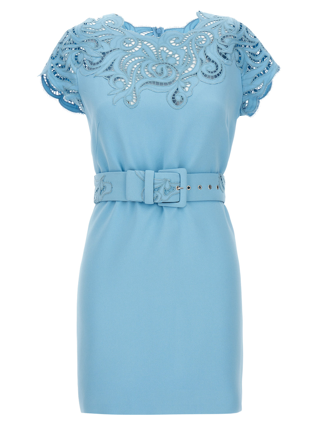 Ermanno Scervino Abito Pizzo Abiti - Celeste | 45362fd90cca38406e1e5fb1ff37c62d41db51fd