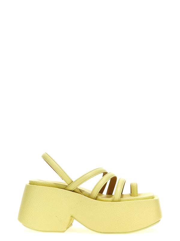 Zeppo Sandali Giallo