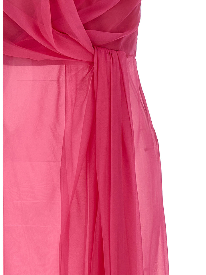 Alberta Ferretti Chiffon Top Top - Fucsia | c2938960d87cb9cfd1038228ee5f627617e76d07