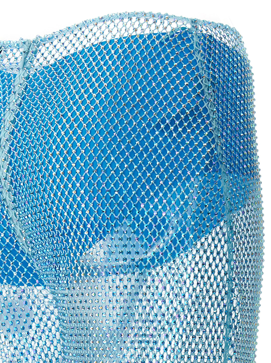 Giuseppe Di Morabito Sequin Mesh Pantaloni - Celeste | f467ac1cdddfe1ef347db0e7f6020b106417b2ce