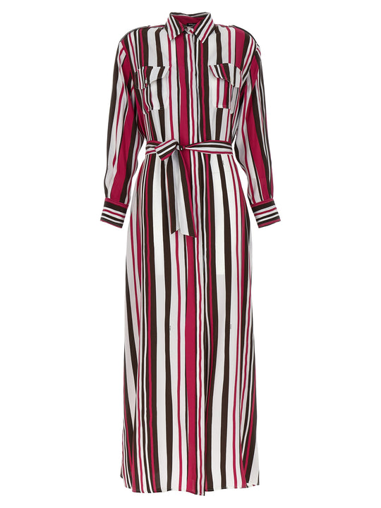 Striped Shirt Dress Abiti Multicolor