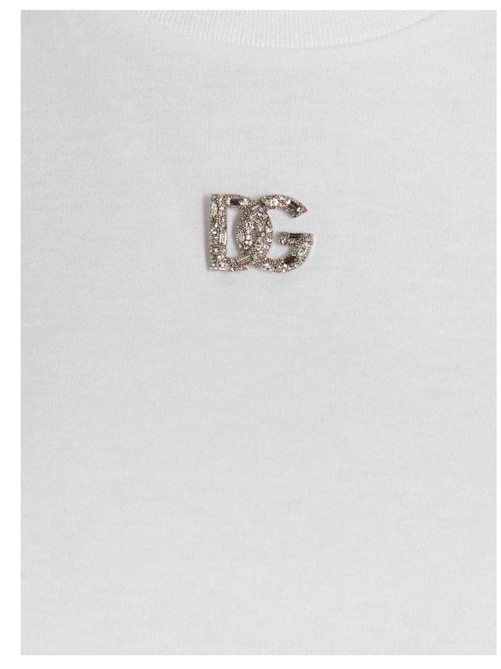 Dolce & Gabbana Logo T shirt - Bianco | 7579076b632b3a510e2f2c3cb1d502eab1b516a7