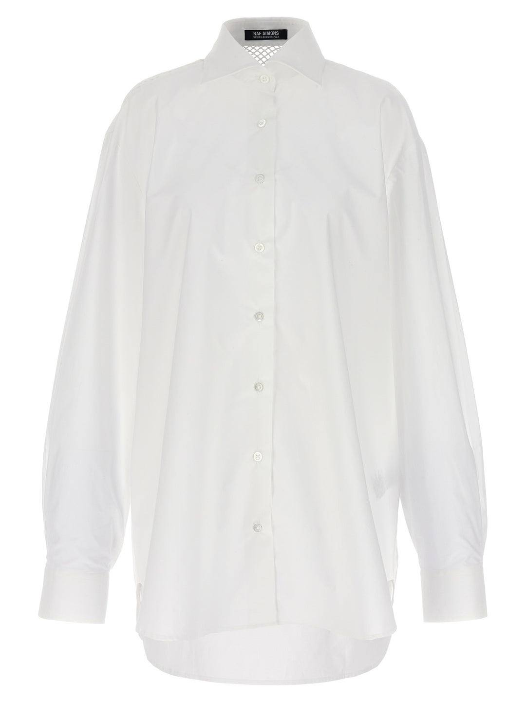 Raf Simons Mesh Insert Shirt Camicie - Bianco | 01a67d40d42ca412a41e6a89a50a740c6a74c783