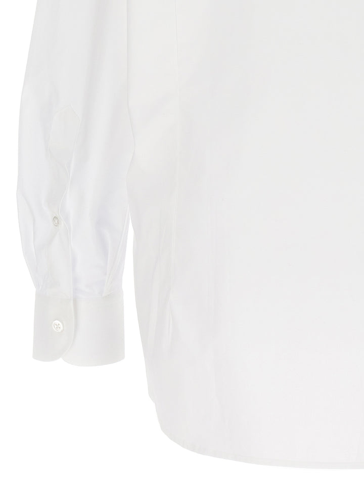 Raf Simons Mesh Insert Shirt Camicie - Bianco | b9e2d737e4407e9cb64d249be548749dffc65040